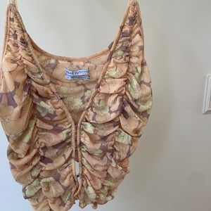 urban outfitters scrunched tank top